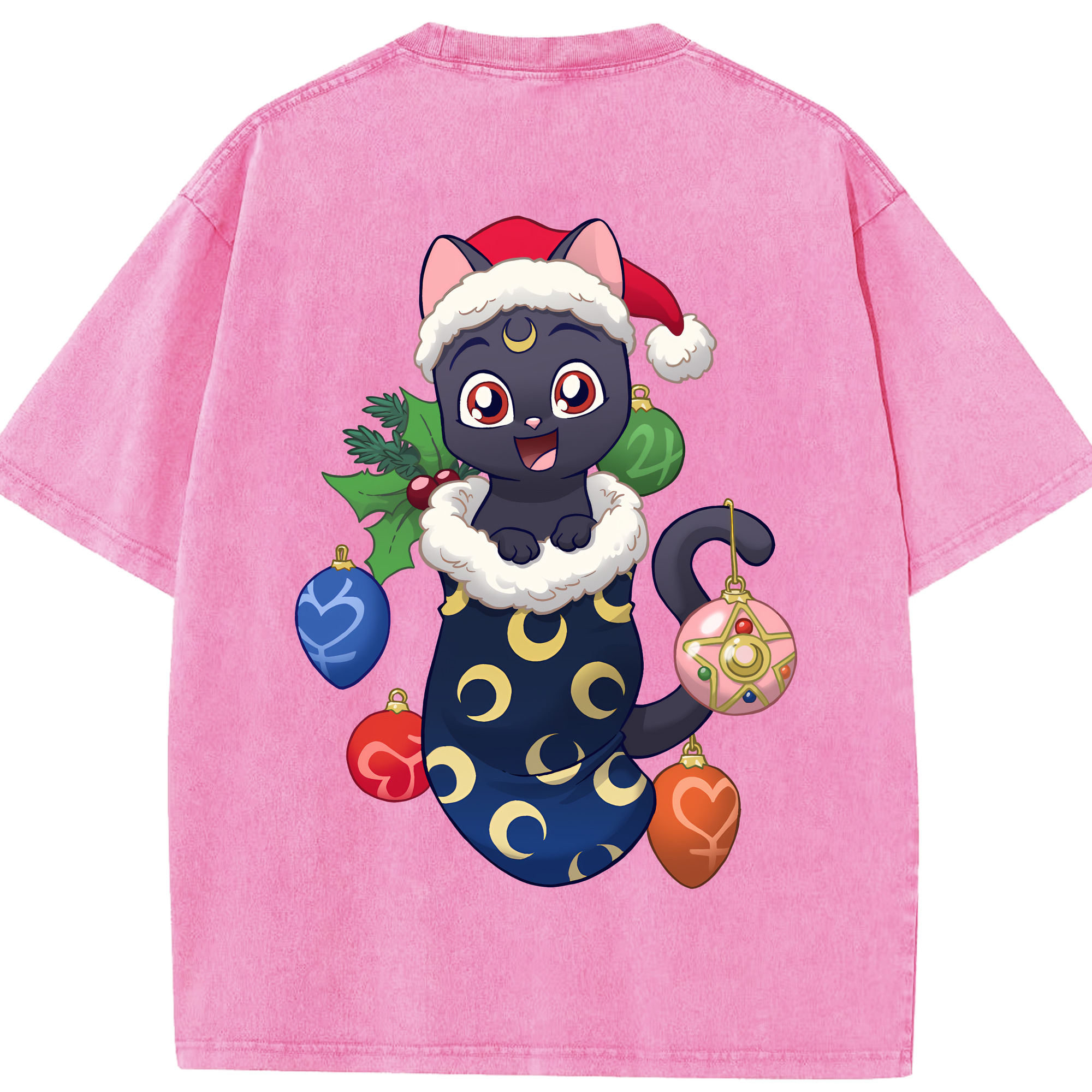 （画像用） 美少女戦士セーラームーン Sailor Moon 綿100% ヴィンテージ風 半袖Tシャツ（背面プリント）